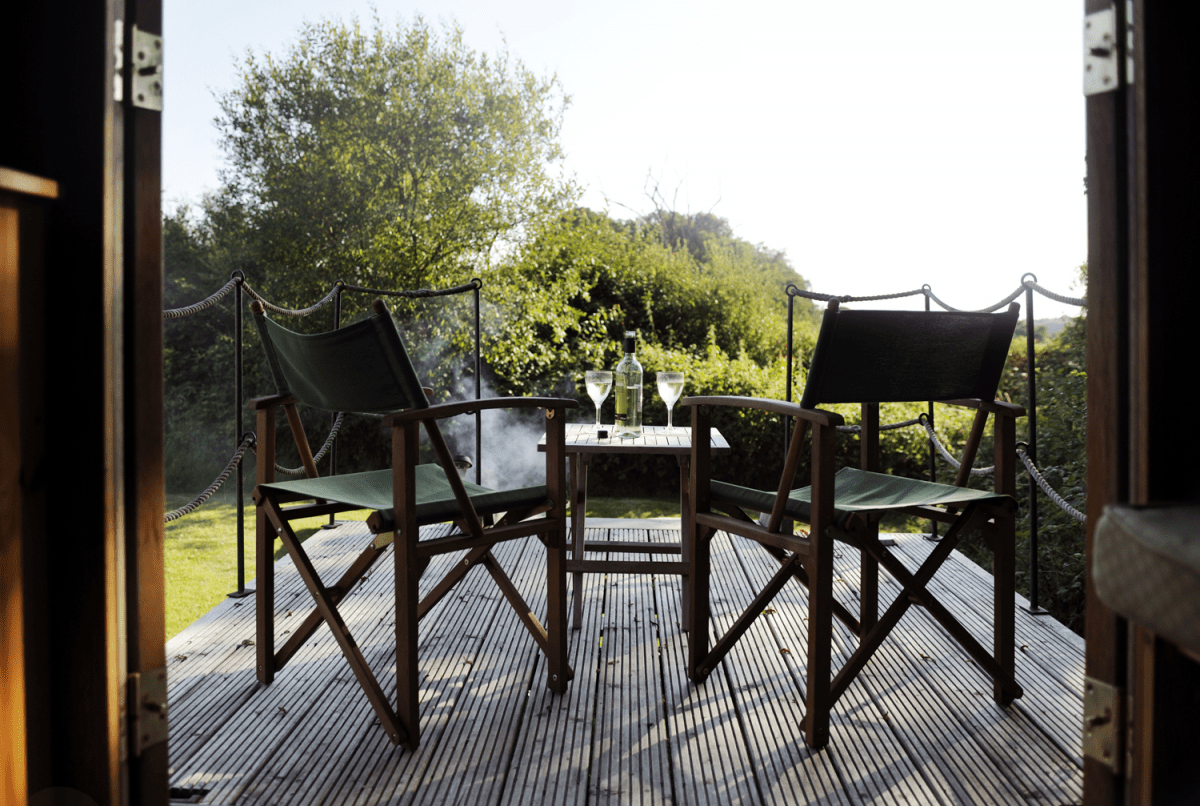Stock Gaylard Estate Luxury glamping site, Dorset